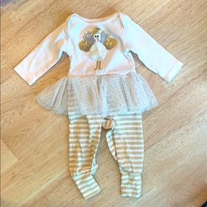 Mudpie Turkey Romper 0-3m